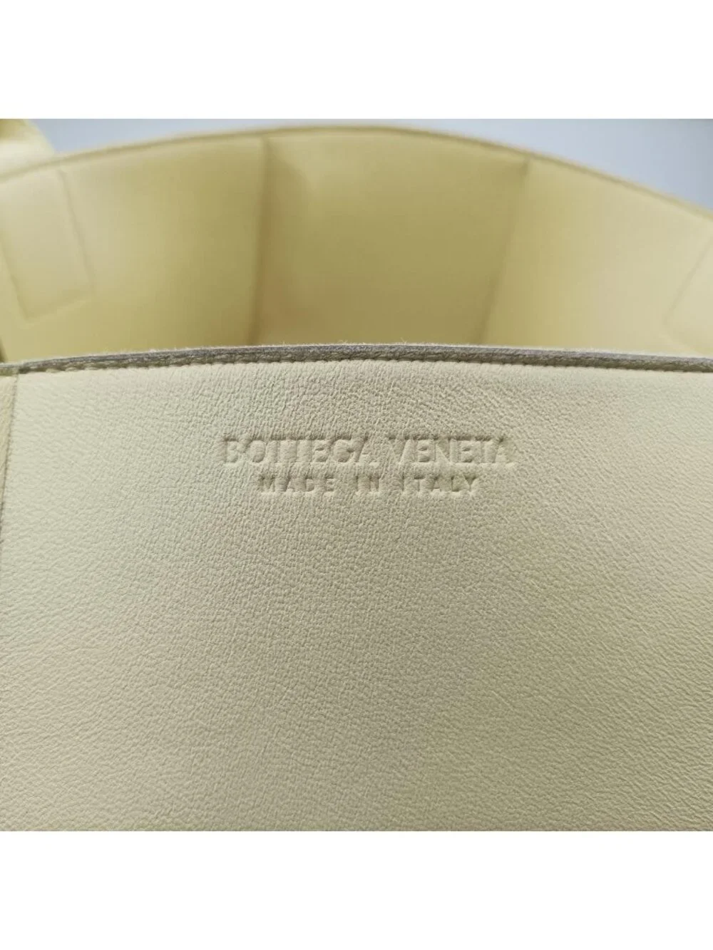 Bottega Veneta Small Therco Tote Yellow Lambskin